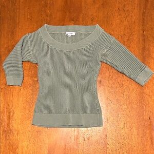 Calvin Klein Green Wide Neck Sweater - Size S